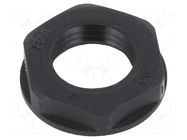 Nut; PG7; polyamide; black; Thread: PG; -20÷90°C BM GROUP