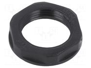 Nut; PG13,5; polyamide; black; Thread: PG; -20÷90°C BM GROUP