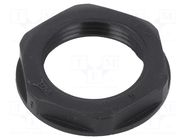 Nut; PG16; polyamide; black; Thread: PG; -20÷90°C BM GROUP