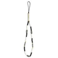 Guess pendant GUSTBCKH Phone Strap black-white/black-white Heishi Beads, Guess