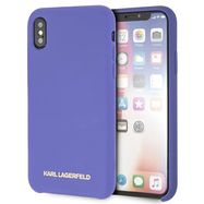 Karl Lagerfeld Silicone iPhone X/Xs Case - Purple, Karl Lagerfeld