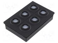 Keypad: plastic; LED; Rcont max: 10000mΩ; 6.5N; -40÷85°C; 09 EAO