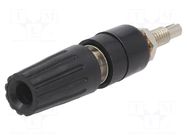 Connector: 4mm banana; socket; 35A; 30VAC; 60VDC; black; insulated STÄUBLI