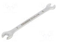 Wrench; spanner; 6mm,7mm; Chrom-vanadium steel; SlimLine PROXXON