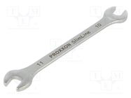 Wrench; spanner; 10mm,11mm; Chrom-vanadium steel; SlimLine PROXXON