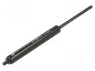 Gas spring; Thread: M6; L: 195mm; Øout: 15mm; Piston diam: 6mm; 400N PNEUMAT