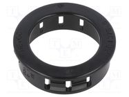 Grommet; Ømount.hole: 34.9mm; Øhole: 25.4mm; black; UL94V-2 KEYSTONE