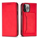 Magnet Card Case for iPhone 13 mini cover card wallet card stand red, Hurtel