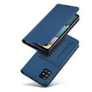 Magnet Card Case For Samsung Galaxy A12 5G Pouch Wallet Card Holder Blue, Hurtel