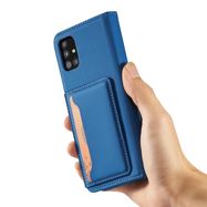 Magnet Card Case Case for Samsung Galaxy A52 5G Pouch Wallet Card Holder Blue, Hurtel