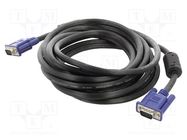 Cable; D-Sub 15pin HD plug,both sides; black; 5m; Øcable: 8mm VCOM