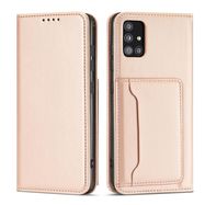 Magnet Card Case Case for Samsung Galaxy A53 5G Pouch Wallet Card Holder Pink, Hurtel