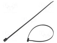 Cable tie; double; L: 305mm; W: 4.7mm; black; polyamide; 180N; T50IDH HELLERMANNTYTON