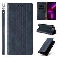 Magnet Strap Case for iPhone 12 Pro Pouch Wallet + Mini Lanyard Pendant Blue, Hurtel