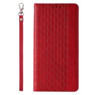 Magnet Strap Case Case for iPhone 13 Pro Pouch Wallet + Mini Lanyard Pendant Red, Hurtel