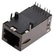 RJ45 CONNECTOR, JACK, 8P8C, 1PORT, TH