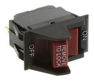 ROCKER SWITCH, SPST, 20A, 250VAC