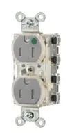 PWR CON, NEMA 5-15R, HOSPITAL GRADE, GRY