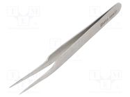 Tweezers; 115mm; Blades: curved; Blade tip shape: sharp; universal BETA