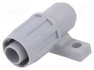 End holder; polypropylene; FlexiGuard FG; -35÷80°C; IP54; grey HELLERMANNTYTON