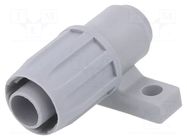 End holder; polypropylene; FlexiGuard FG; IP54; grey; Size: 14 HELLERMANNTYTON
