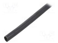 Heat shrink sleeve; 2: 1; 6.4mm; black HELLERMANNTYTON