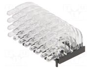 Fiber for LED; Ø3mm; No.of mod: 32; round; Front: convex MENTOR