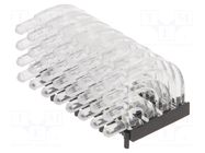 Fiber for LED; Ø3mm; No.of mod: 32; round; Front: convex MENTOR