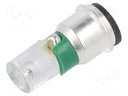 LED lamp; green; SX3s; 24÷28VDC; No.of diodes: 1; 3mm; -40÷85°C MARL