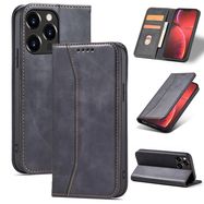 Magnet Fancy Case Case for iPhone 13 Pro Max Pouch Wallet Card Holder Black, Hurtel