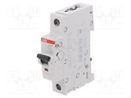 Circuit breaker; 230/400VAC; Inom: 50A; Poles: 1; Charact: B; 10kA ABB