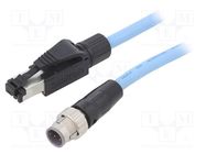 Connecting cable; IP20,IP67; 30VDC; 2.5A; 5m; XS5; -25÷70°C; Cat: 5e OMRON