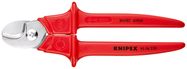 KNIPEX 95 06 230 Cable Shears handles extrusion plastic-coated plastic insulated, VDE-tested 230 mm