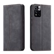 Magnet Fancy Case Case for Xiaomi Redmi Note 11 Pro Pouch Card Wallet Card Holder Black, Hurtel