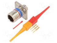 Connector: military; socket; male; PIN: 3; straight; crimped; 7.5A AMPHENOL AIR