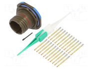 Connector: military; socket; male; PIN: 22; straight; crimped; 5A AMPHENOL AIR