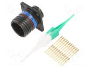 Connector: military; socket; male; PIN: 22; straight; crimped; 5A AMPHENOL AIR