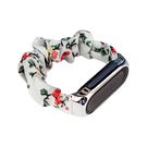 Cloth wristband for Xiaomi Mi Band 6/5/4/3 strap bracelet elastic scrunchies white, Hurtel