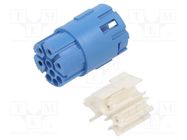 Connector: M23; contact insert; PIN: 9(4+5); female; crimped 