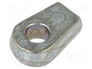 Mounting element for gas spring; Mat: zamak; 8.5mm; Thread: M6 PNEUMAT