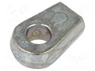 Mounting element for gas spring; zamak; 8.5mm; Thread: M6 PNEUMAT