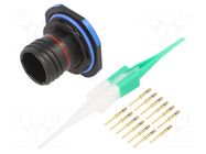 Connector: military; socket; male; PIN: 13; straight; crimped; 5A AMPHENOL AIR