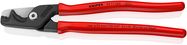 KNIPEX 95 11 225 StepCut® XL Cable shears with step cut plastic coated burnished 225 mm