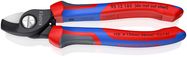 KNIPEX 95 12 165 Cable Shears with comfort handles burnished 165 mm
