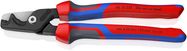 KNIPEX 95 12 225 StepCut® XL Cable shears with step cut with comfort handles burnished 225 mm