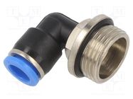 Push-in fitting; angled 90°; -0.95÷15bar; Thread: M20x1,5; 0÷60°C PNEUMAT