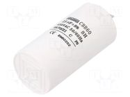 Capacitor: polypropylene; motors, run; 25uF; 450V; Ø45x90mm; ±5% SR PASSIVES