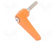 Lever; adjustable; Thread len: 25mm; Lever length: 45mm ELESA+GANTER