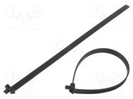 Cable tie; multi use; polyamide; black HELLERMANNTYTON