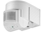 Infrared Motion Detector, white - for surface wall mounting, 180° detection, 12 m range, for outdoor use (IP44), suitable for LEDs